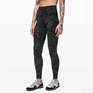 Lululemon Align Pant Camo Black Gray 28’ Leggings Sz‎ 6